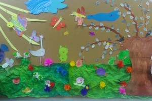 Wiosenna wystawa prac plastycznych - kl. 1a