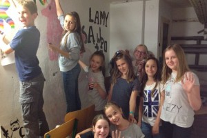 Malowanie na ścianie 06.2015