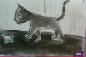 Klasa 2a - Prace węglem