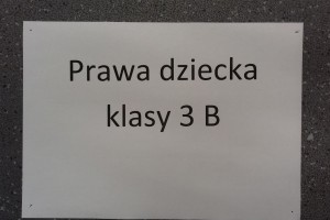 Klasa 3b - Prawa dziecka